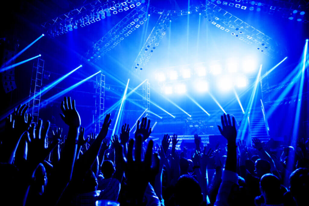 Electronic concert in Las Vegas