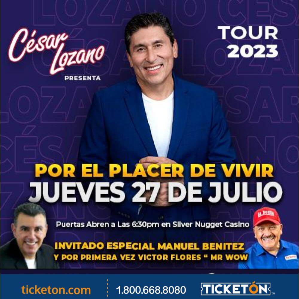 Cesar Lozano participa de los mejores eventos latinos en Las Vegas julio 2023