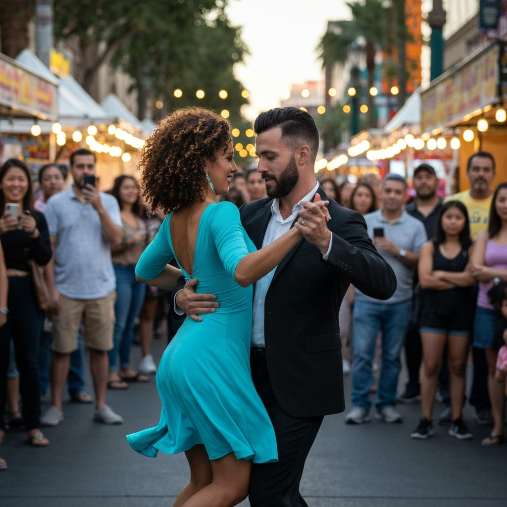Dancers at Las Vegas market